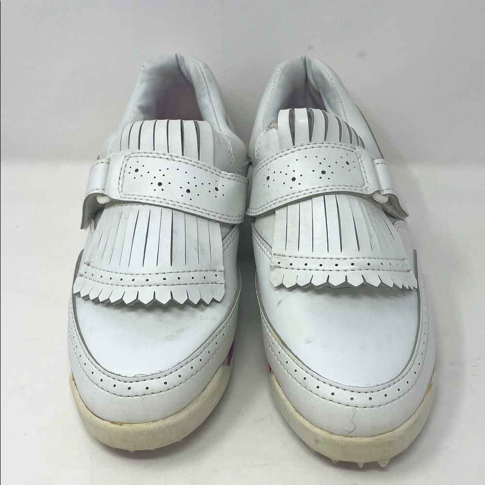 Etonic Women’s White Fringe Golf Shoes Size 8 Excellent Condition